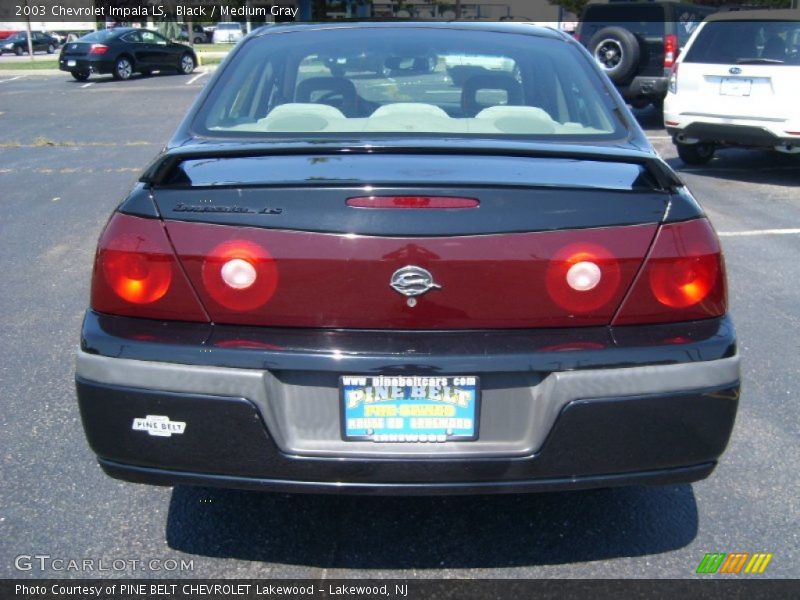 Black / Medium Gray 2003 Chevrolet Impala LS
