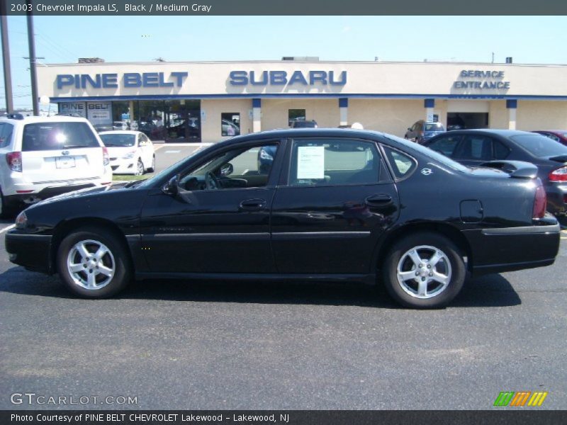 Black / Medium Gray 2003 Chevrolet Impala LS