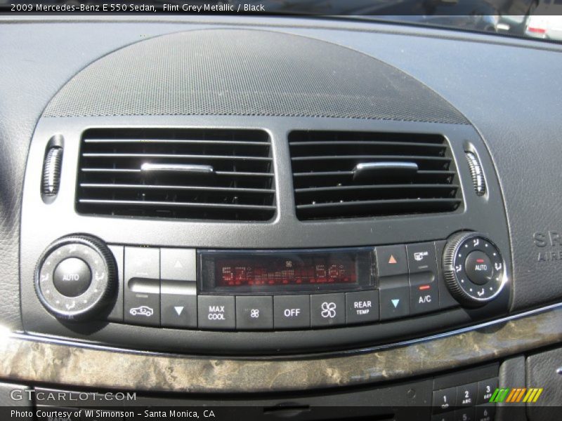 Flint Grey Metallic / Black 2009 Mercedes-Benz E 550 Sedan