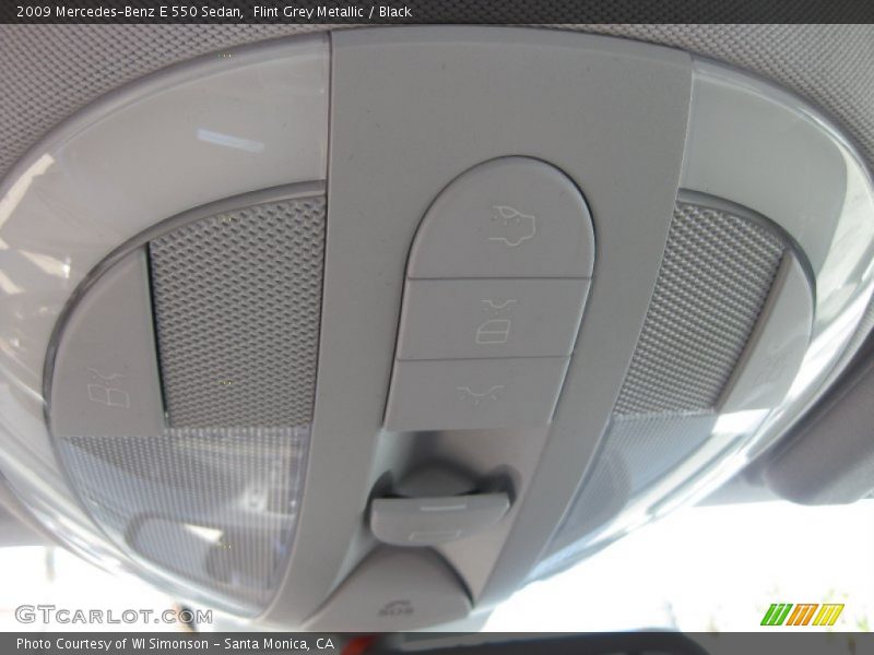 Flint Grey Metallic / Black 2009 Mercedes-Benz E 550 Sedan
