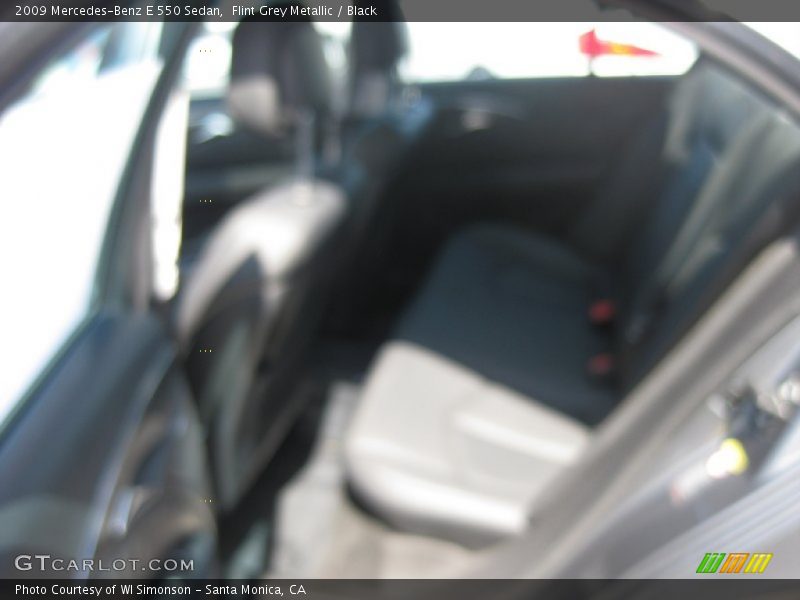 Flint Grey Metallic / Black 2009 Mercedes-Benz E 550 Sedan