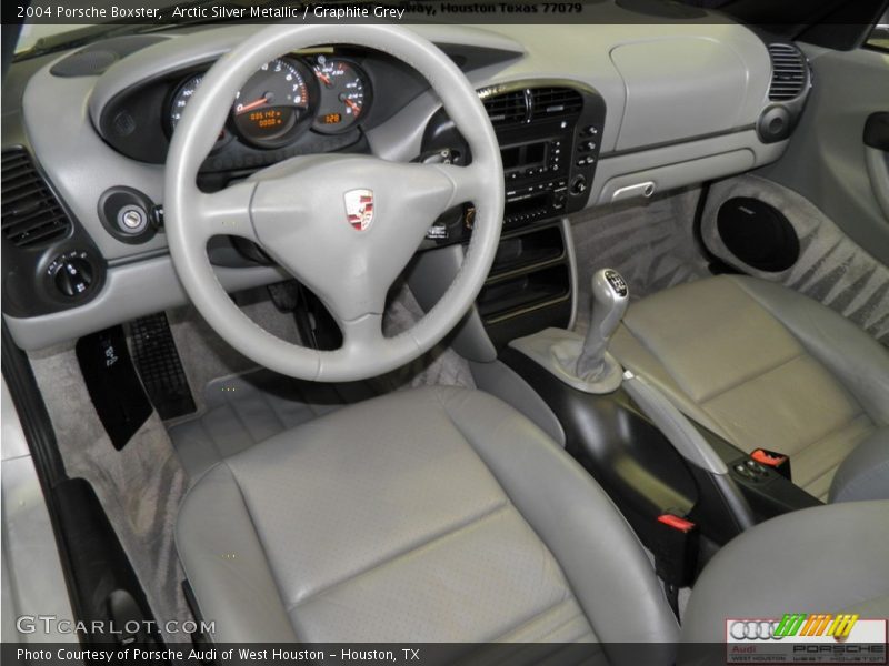 Arctic Silver Metallic / Graphite Grey 2004 Porsche Boxster
