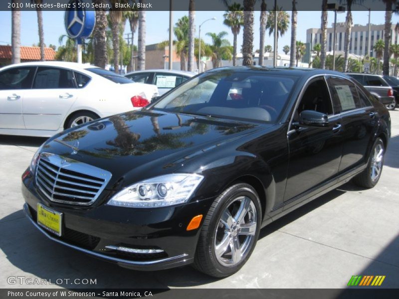 Black / Black 2010 Mercedes-Benz S 550 Sedan