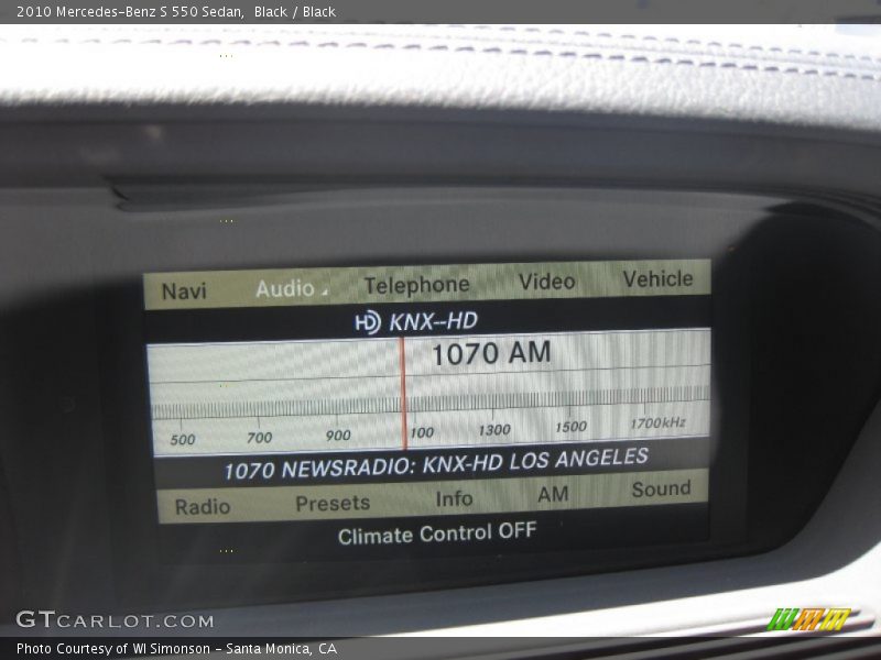 Black / Black 2010 Mercedes-Benz S 550 Sedan