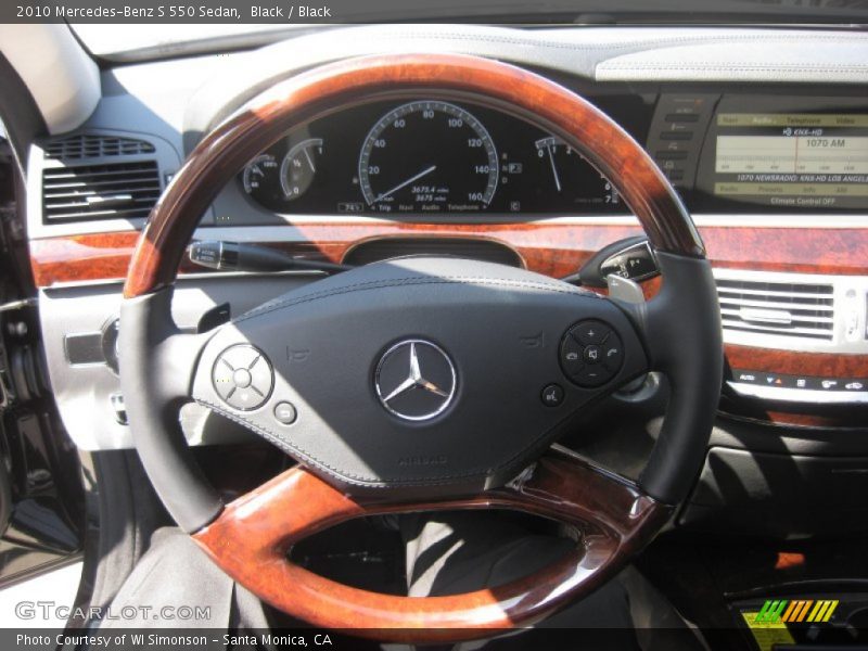 Black / Black 2010 Mercedes-Benz S 550 Sedan