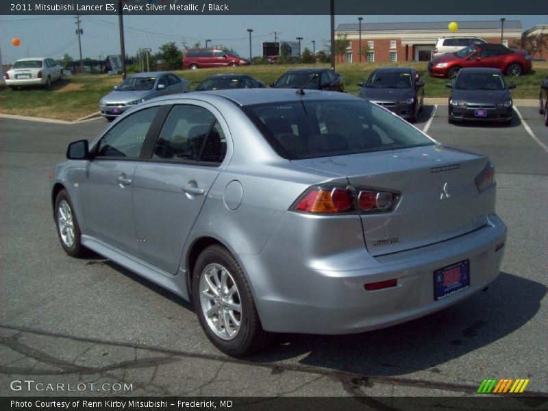 Apex Silver Metallic / Black 2011 Mitsubishi Lancer ES