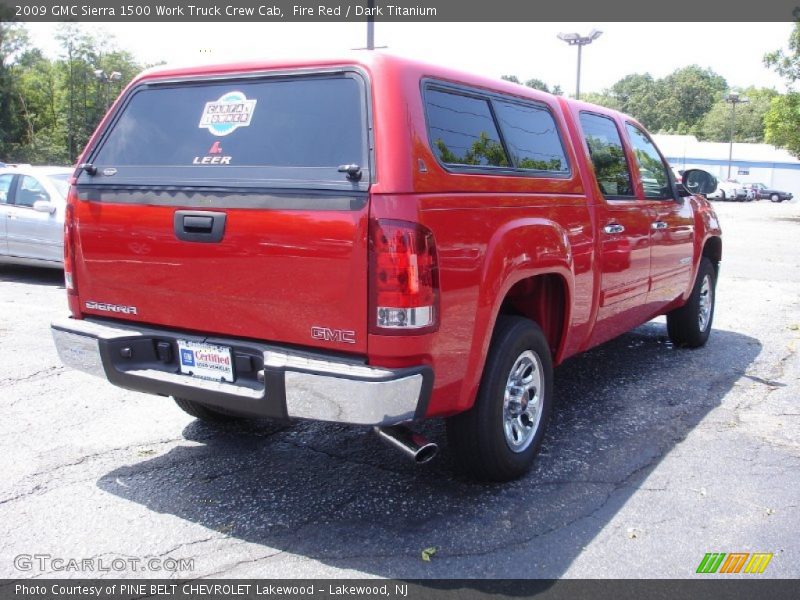 Fire Red / Dark Titanium 2009 GMC Sierra 1500 Work Truck Crew Cab