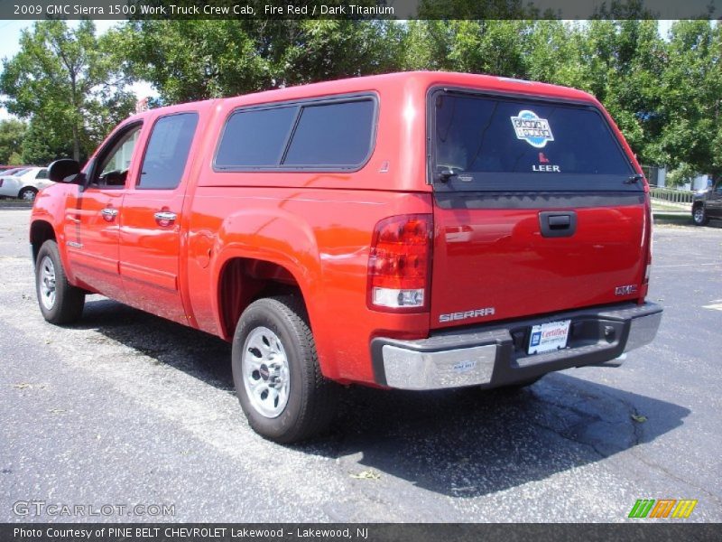 Fire Red / Dark Titanium 2009 GMC Sierra 1500 Work Truck Crew Cab