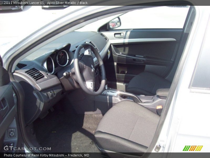 Apex Silver Metallic / Black 2011 Mitsubishi Lancer ES