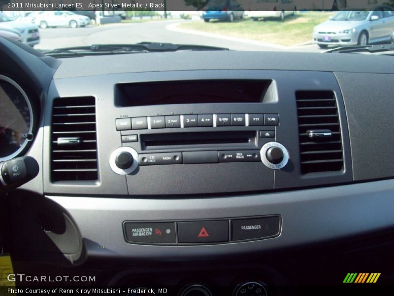 Apex Silver Metallic / Black 2011 Mitsubishi Lancer ES