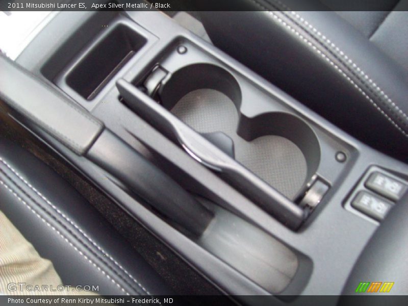 Apex Silver Metallic / Black 2011 Mitsubishi Lancer ES