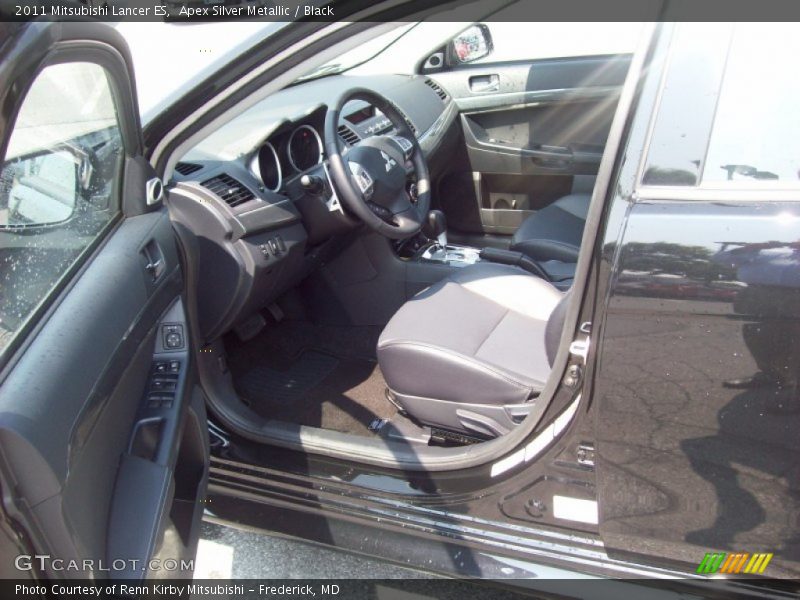 Apex Silver Metallic / Black 2011 Mitsubishi Lancer ES