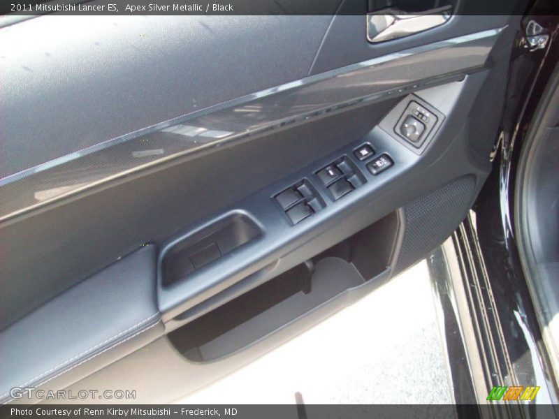 Apex Silver Metallic / Black 2011 Mitsubishi Lancer ES