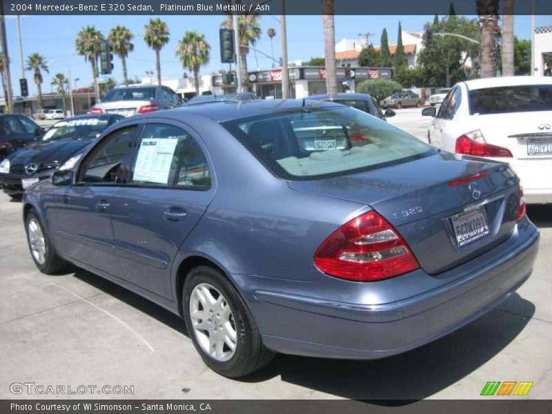 Platinum Blue Metallic / Ash 2004 Mercedes-Benz E 320 Sedan