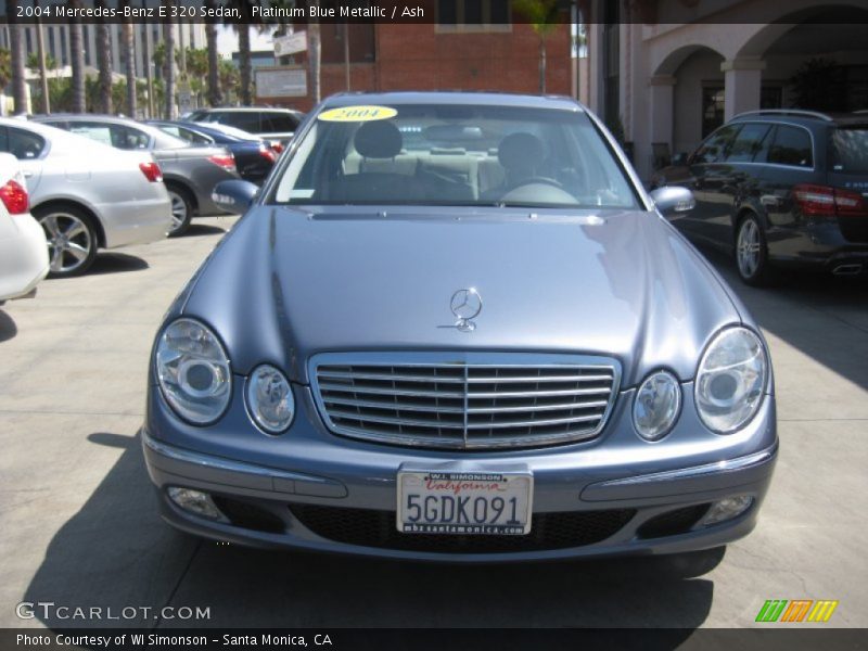 Platinum Blue Metallic / Ash 2004 Mercedes-Benz E 320 Sedan