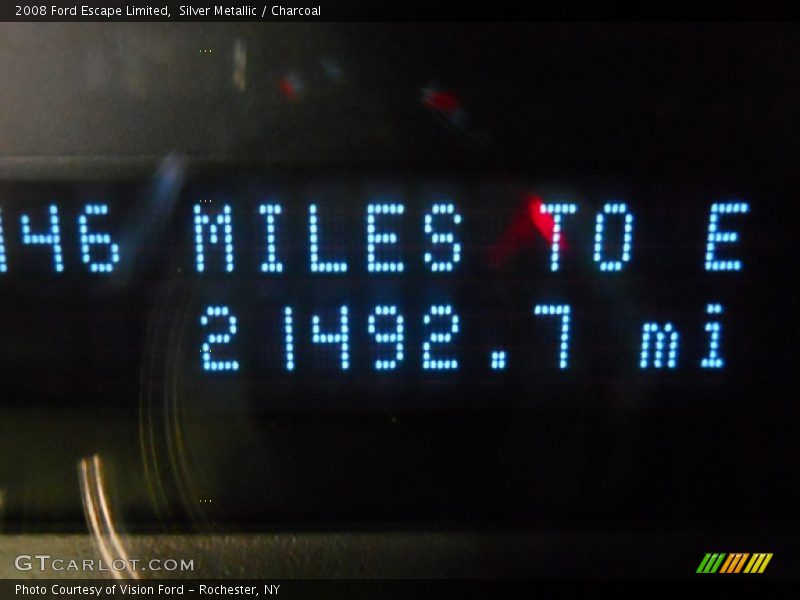 Silver Metallic / Charcoal 2008 Ford Escape Limited