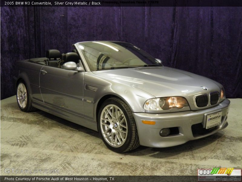 Silver Grey Metallic / Black 2005 BMW M3 Convertible