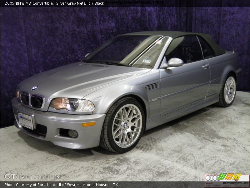 Silver Grey Metallic / Black 2005 BMW M3 Convertible