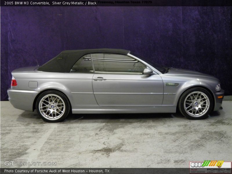 Silver Grey Metallic / Black 2005 BMW M3 Convertible