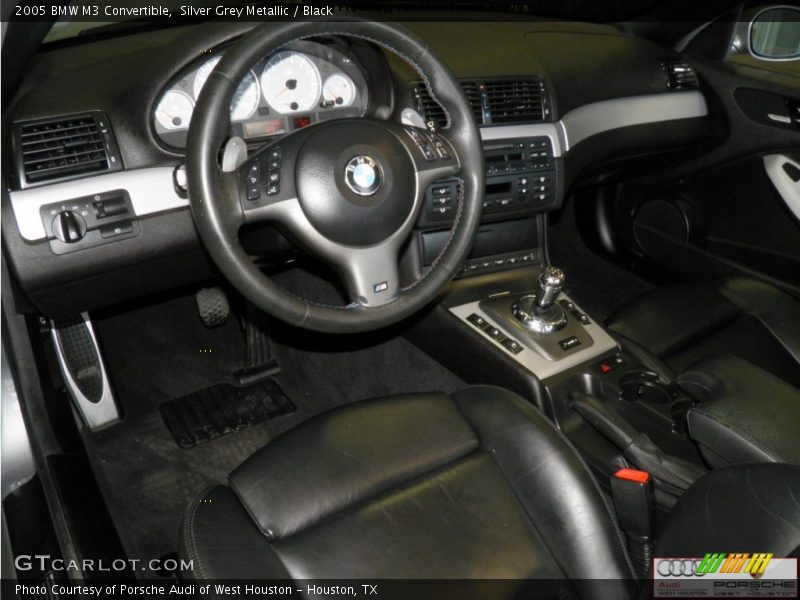 Silver Grey Metallic / Black 2005 BMW M3 Convertible