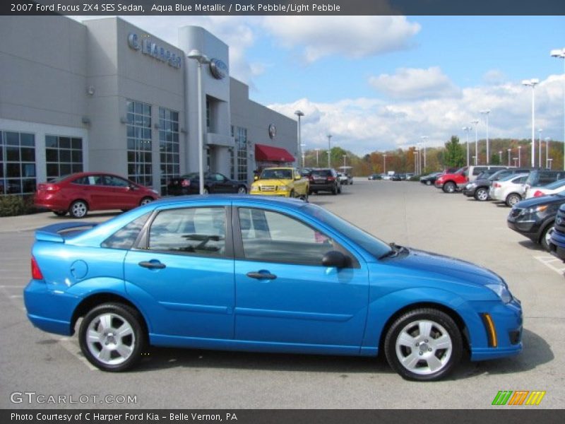 Aqua Blue Metallic / Dark Pebble/Light Pebble 2007 Ford Focus ZX4 SES Sedan