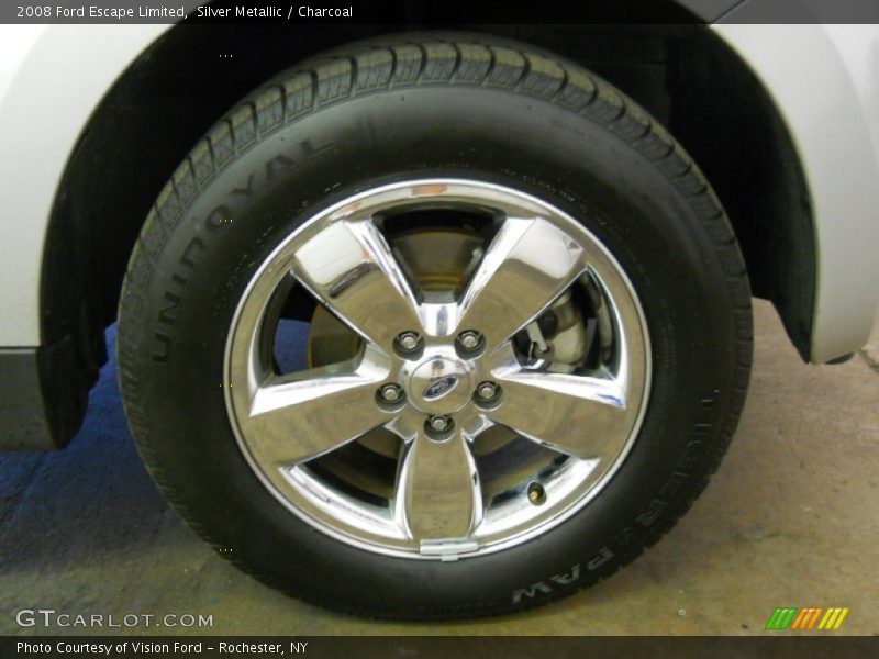 Silver Metallic / Charcoal 2008 Ford Escape Limited