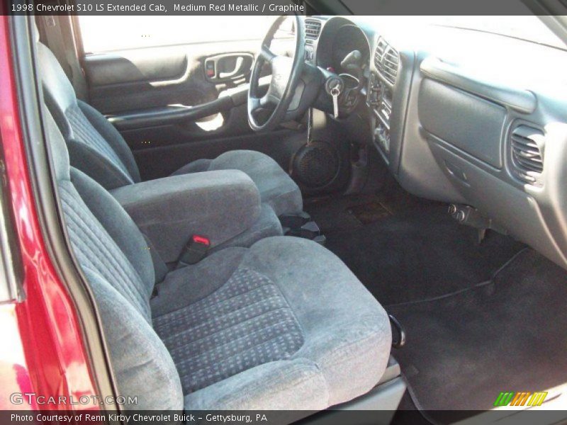 Medium Red Metallic / Graphite 1998 Chevrolet S10 LS Extended Cab