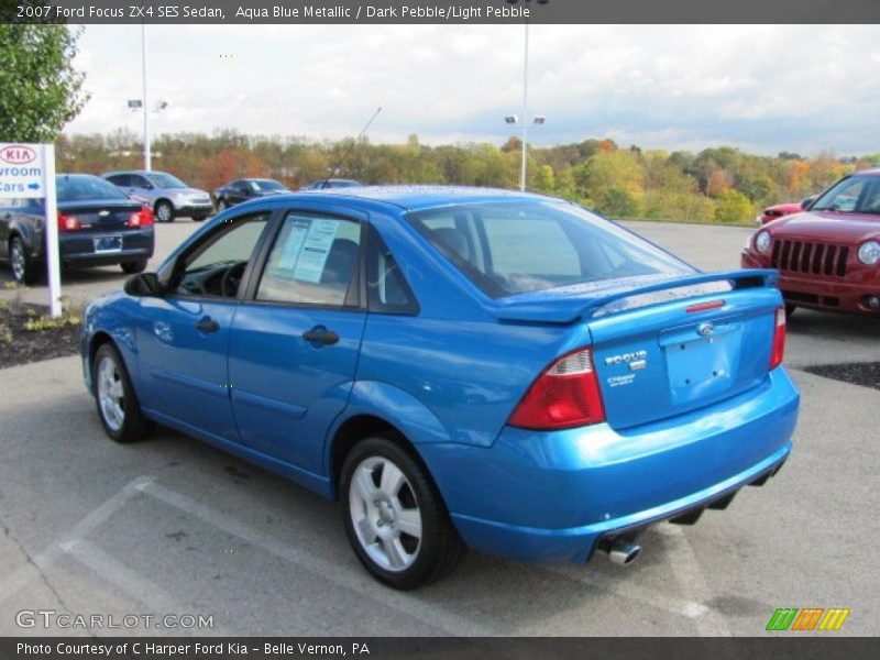 Aqua Blue Metallic / Dark Pebble/Light Pebble 2007 Ford Focus ZX4 SES Sedan