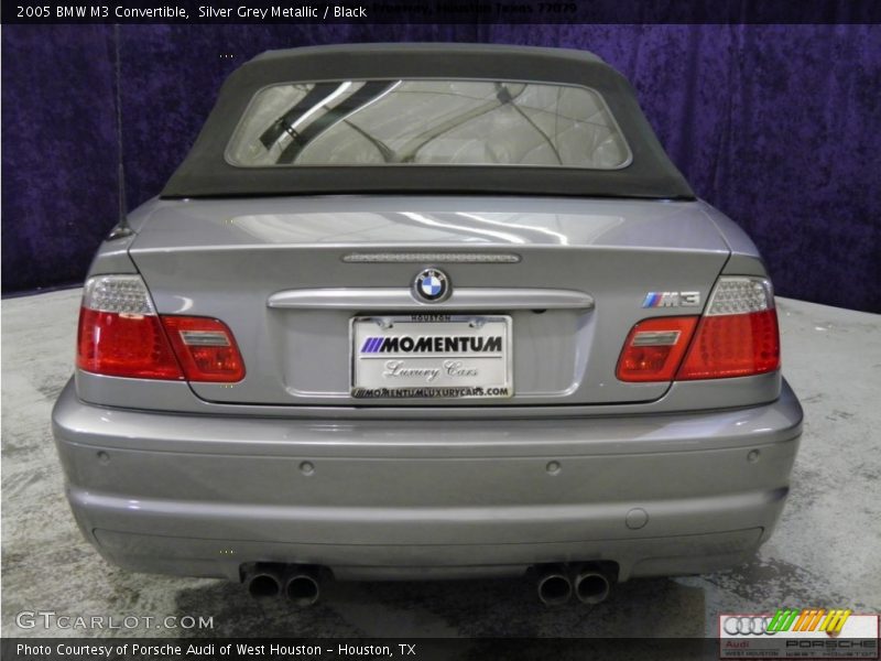 Silver Grey Metallic / Black 2005 BMW M3 Convertible