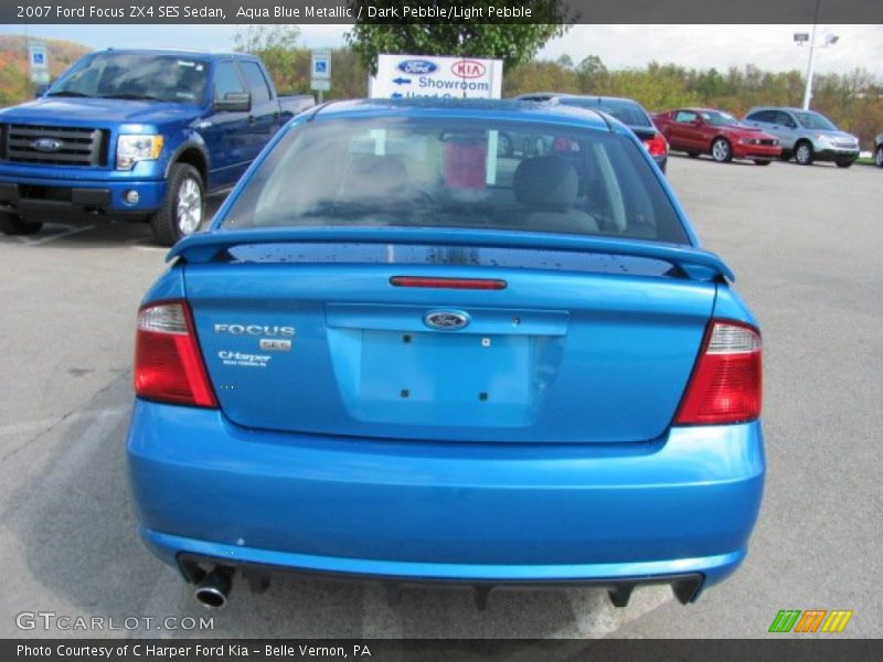 Aqua Blue Metallic / Dark Pebble/Light Pebble 2007 Ford Focus ZX4 SES Sedan