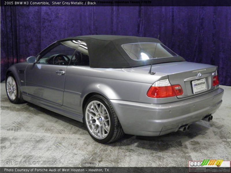 Silver Grey Metallic / Black 2005 BMW M3 Convertible