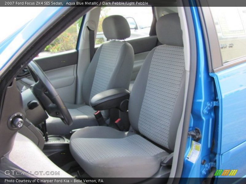 Aqua Blue Metallic / Dark Pebble/Light Pebble 2007 Ford Focus ZX4 SES Sedan