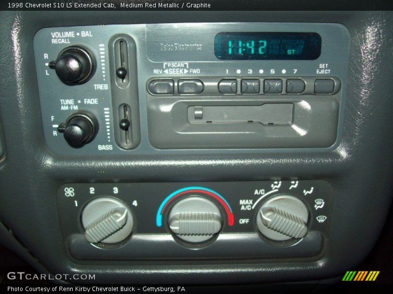 Controls of 1998 S10 LS Extended Cab