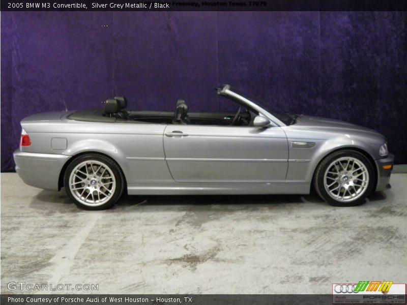 Silver Grey Metallic / Black 2005 BMW M3 Convertible