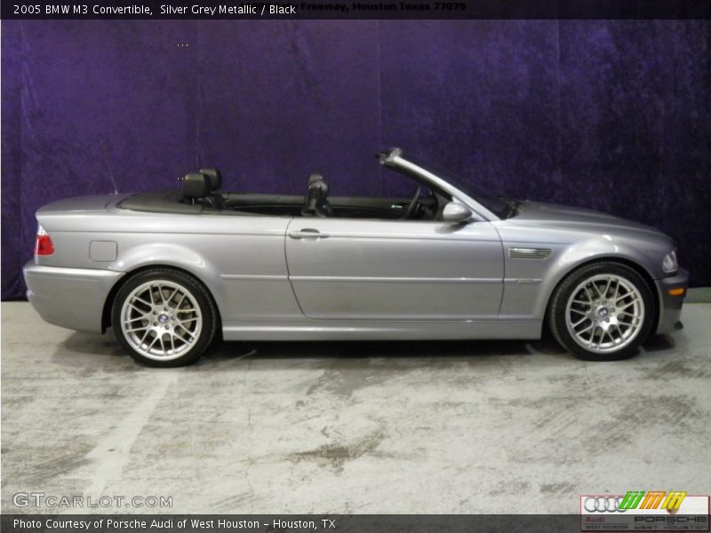 Silver Grey Metallic / Black 2005 BMW M3 Convertible