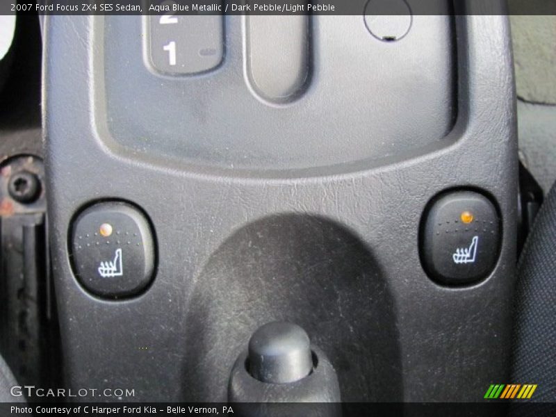 Aqua Blue Metallic / Dark Pebble/Light Pebble 2007 Ford Focus ZX4 SES Sedan