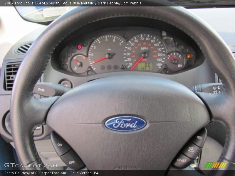Aqua Blue Metallic / Dark Pebble/Light Pebble 2007 Ford Focus ZX4 SES Sedan