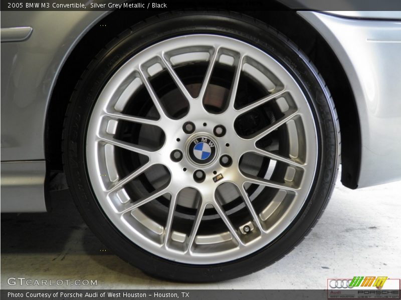 Silver Grey Metallic / Black 2005 BMW M3 Convertible