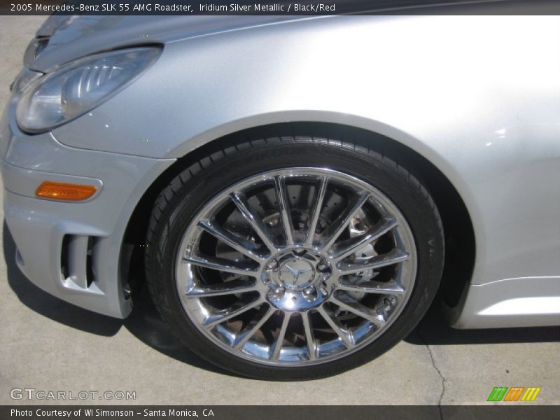 Iridium Silver Metallic / Black/Red 2005 Mercedes-Benz SLK 55 AMG Roadster