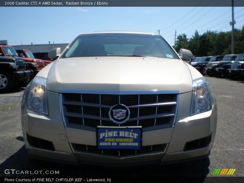Radiant Bronze / Ebony 2008 Cadillac CTS 4 AWD Sedan