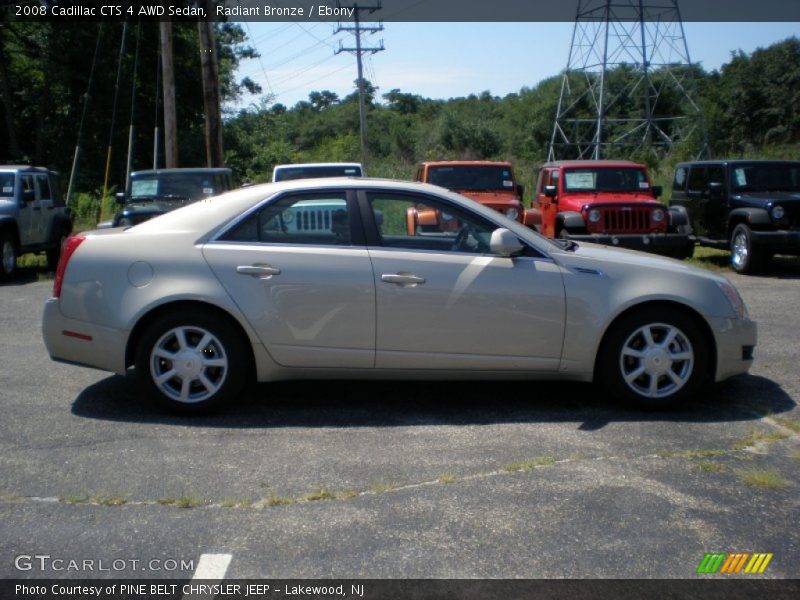 Radiant Bronze / Ebony 2008 Cadillac CTS 4 AWD Sedan