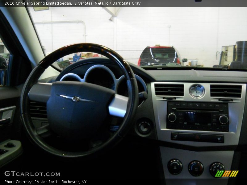 Silver Steel Metallic / Dark Slate Gray 2010 Chrysler Sebring Limited Sedan