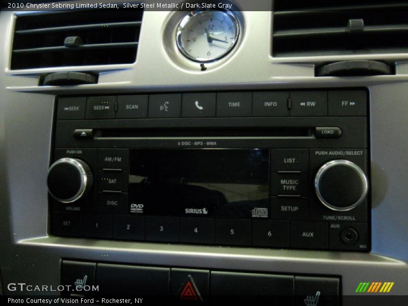 Silver Steel Metallic / Dark Slate Gray 2010 Chrysler Sebring Limited Sedan