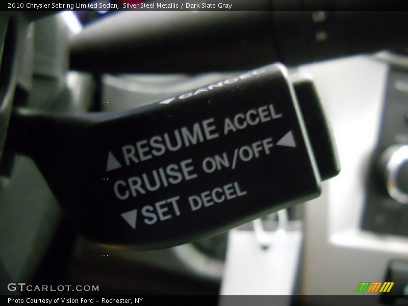 Silver Steel Metallic / Dark Slate Gray 2010 Chrysler Sebring Limited Sedan