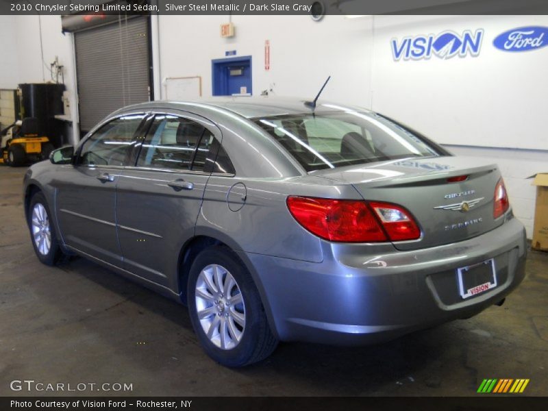 Silver Steel Metallic / Dark Slate Gray 2010 Chrysler Sebring Limited Sedan