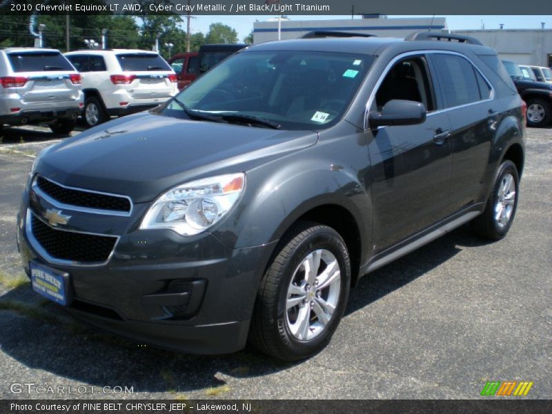 Cyber Gray Metallic / Jet Black/Light Titanium 2010 Chevrolet Equinox LT AWD
