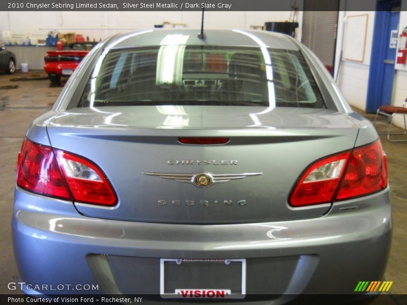 Silver Steel Metallic / Dark Slate Gray 2010 Chrysler Sebring Limited Sedan