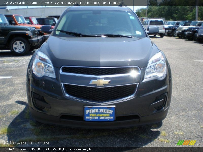 Cyber Gray Metallic / Jet Black/Light Titanium 2010 Chevrolet Equinox LT AWD