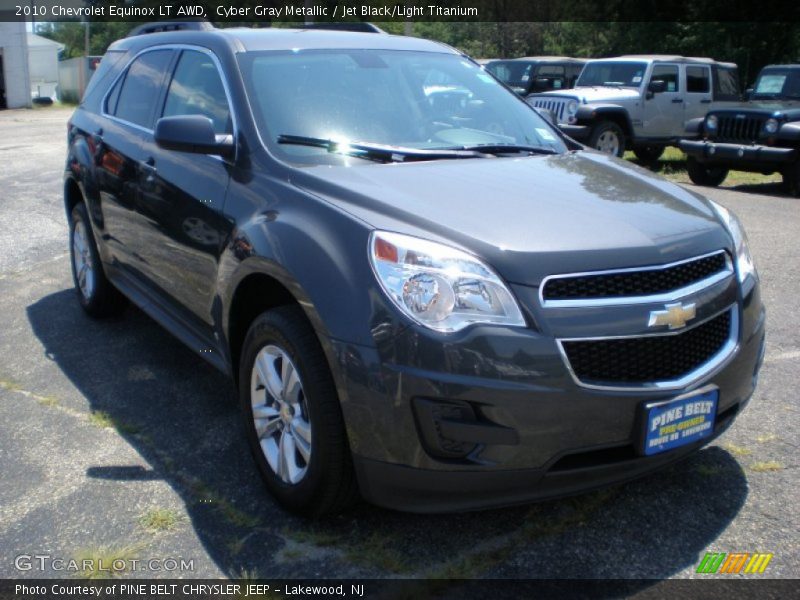Cyber Gray Metallic / Jet Black/Light Titanium 2010 Chevrolet Equinox LT AWD