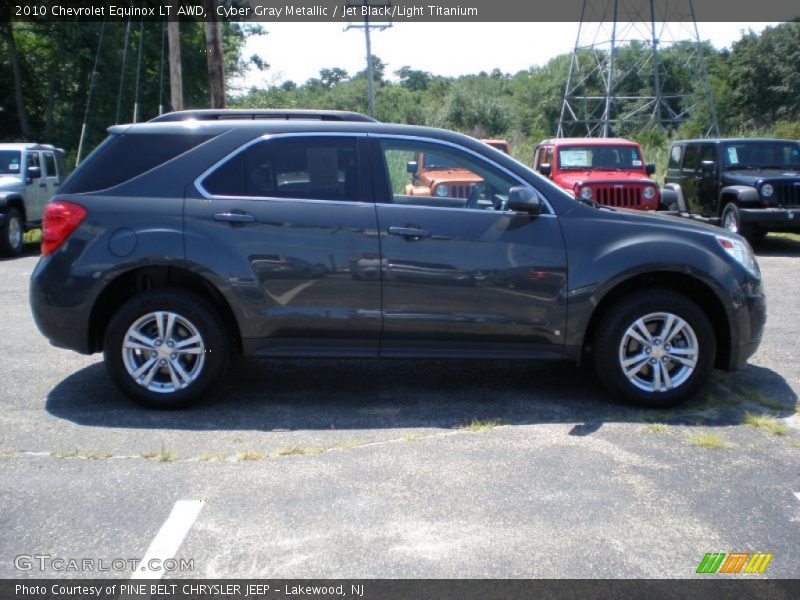Cyber Gray Metallic / Jet Black/Light Titanium 2010 Chevrolet Equinox LT AWD